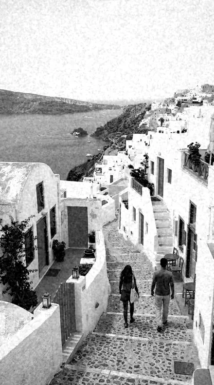 Glass Negative applied to The lane, sky emptied to paper