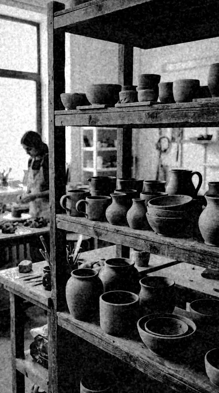 Studio Plate applied to Terracotta, dark as the plate saw it